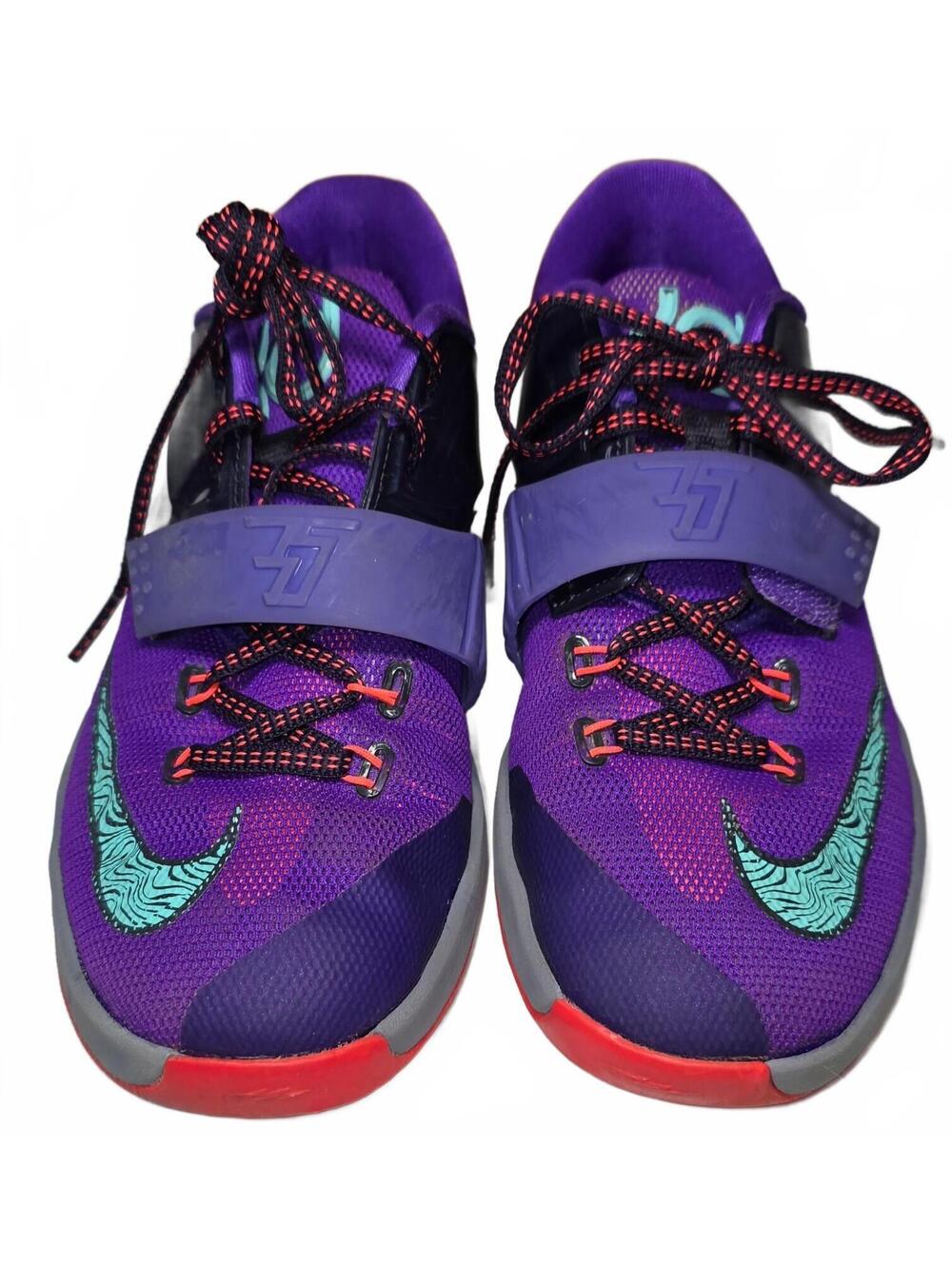 Nike KD 7 "Lightning 534" Basketball Sneakers Size 3Y Purple Cave 669944-500 - Picture 2 of 7